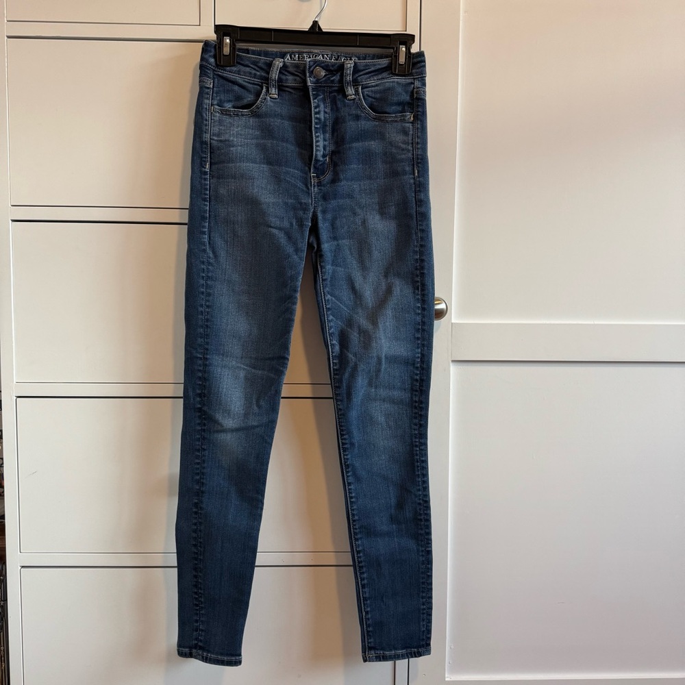 American Eagle Super Hi-Rise Jeggings Dark Wash
